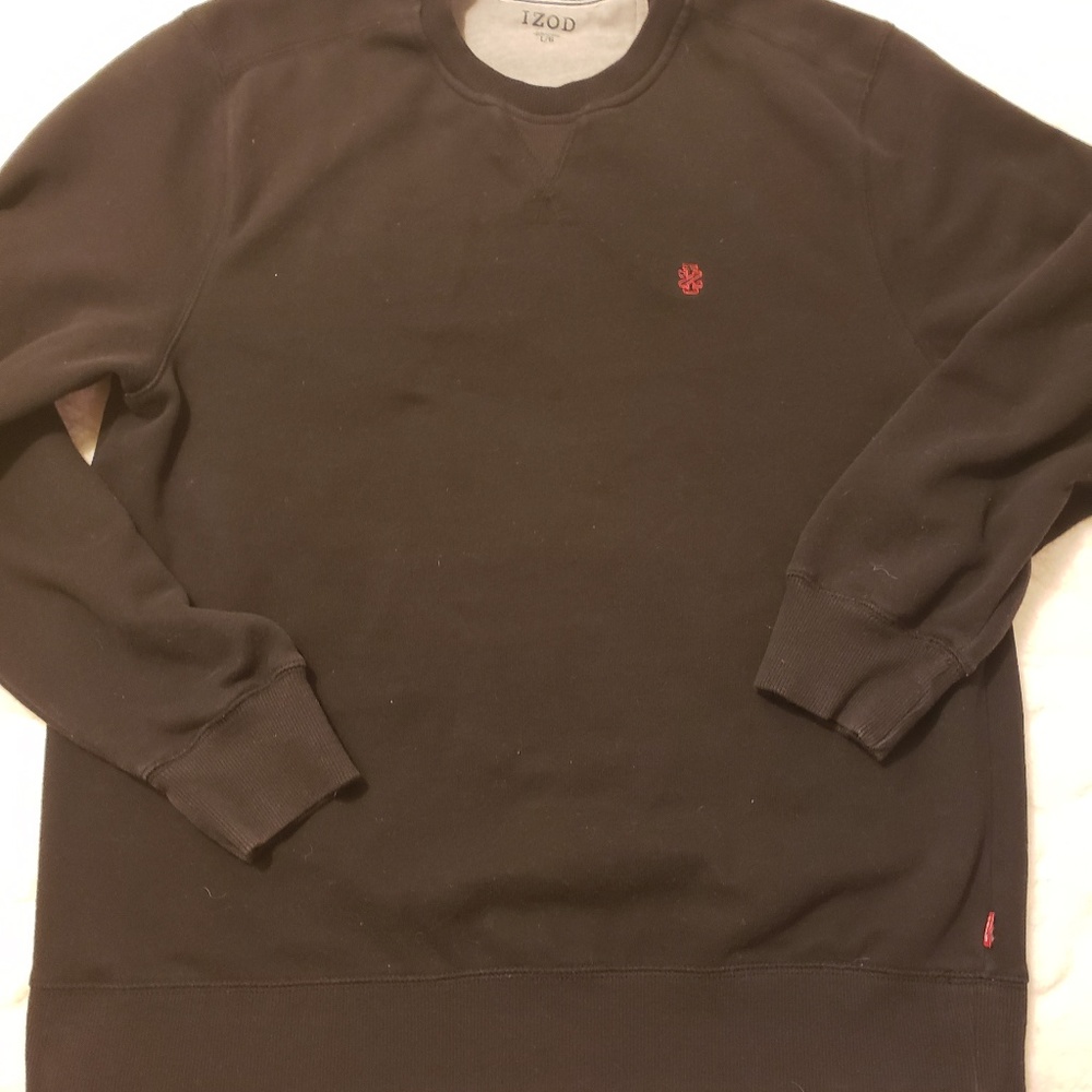 Black IZOD crew neck sweatshirt